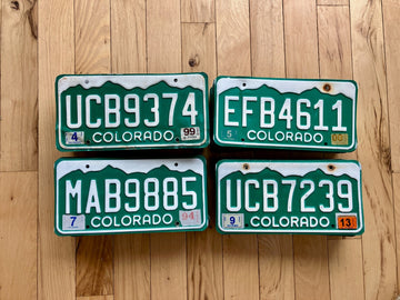 100 Colorado Craft Condition License Plates - Bulk Lot/Wholesale Lot