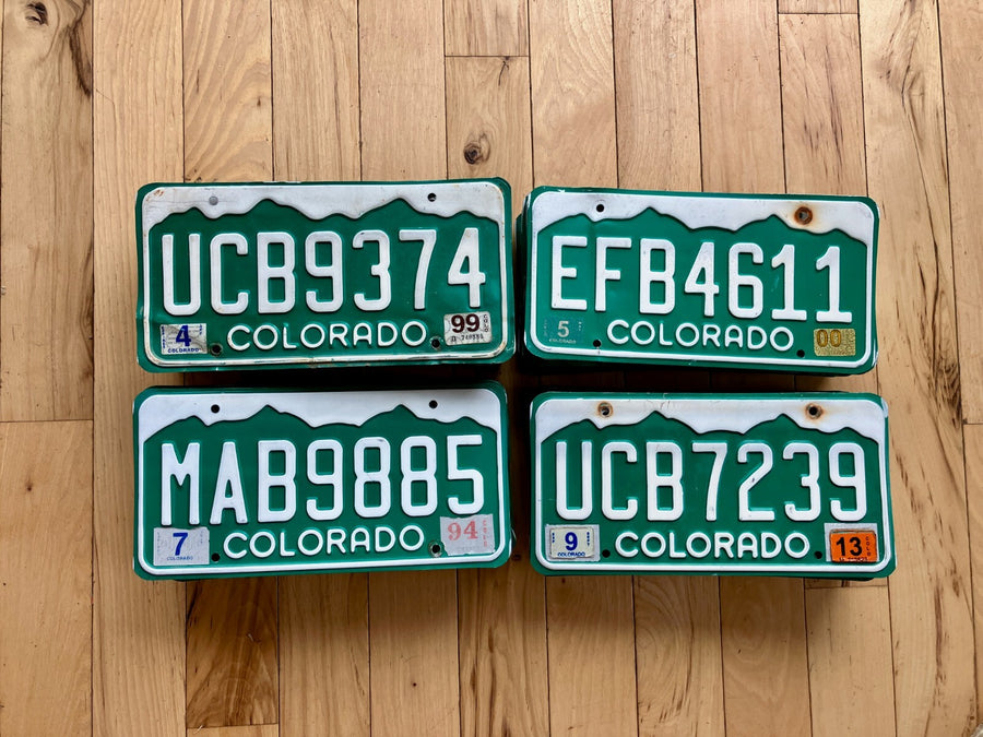 100 Colorado Craft Condition License Plates - Bulk Lot/Wholesale Lot