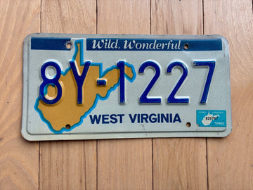 1980 West Virginia License Plate