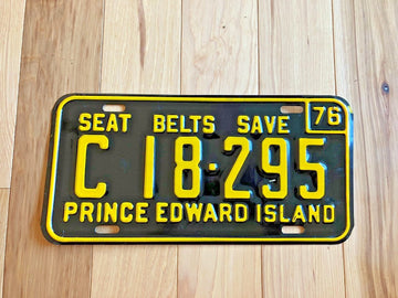 1976 Prince Edward Island License Plate