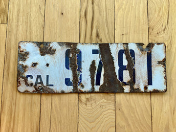 1918 California License Plate