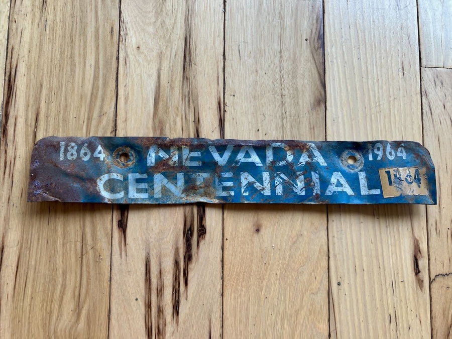 1964 Nevada Centennial License Plate Topper