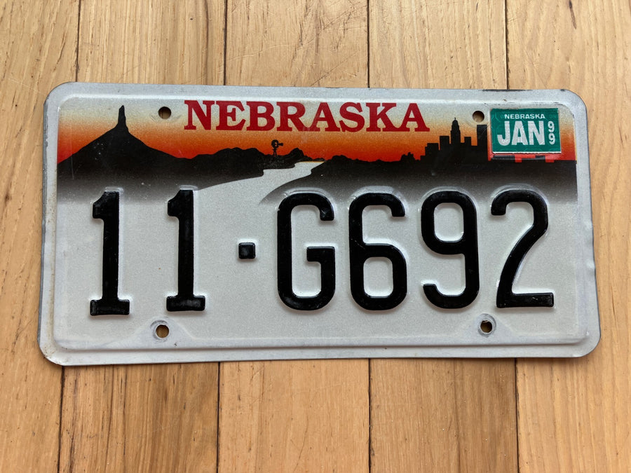 1999 Nebraska License Plate