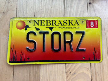2005 Nebraska Vanity License Plate - STORZ