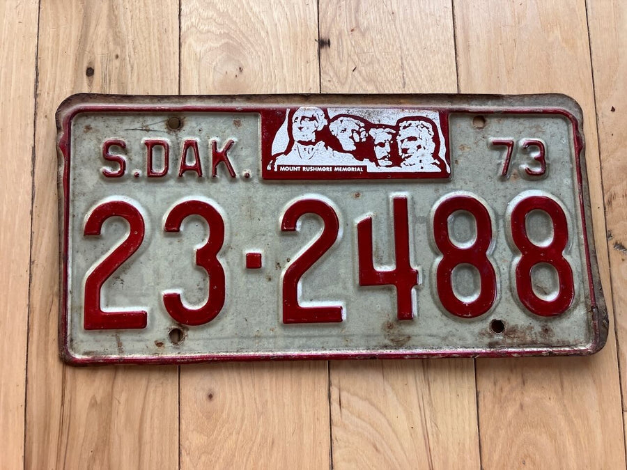 1973 South Dakota License Plate