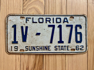 1962 Florida License Plate