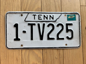 1976 Tennessee License Plate