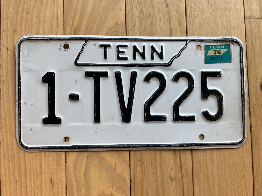 1976 Tennessee License Plate