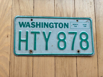 1983 to 1987 Washington State License Plate - Check With DOL First For YOM