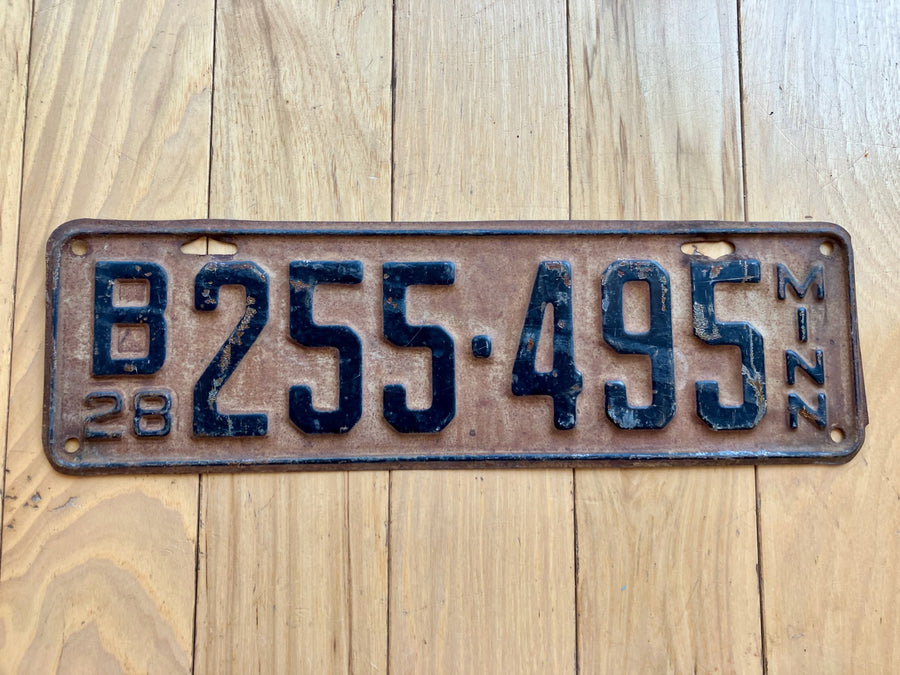 1928 Minnesota License Plate