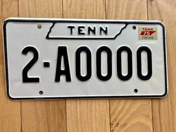 1975 Tennessee Sample License Plate