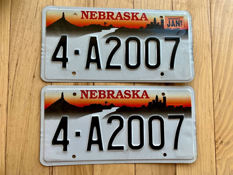 Pair of 1997 Nebraska License Plates