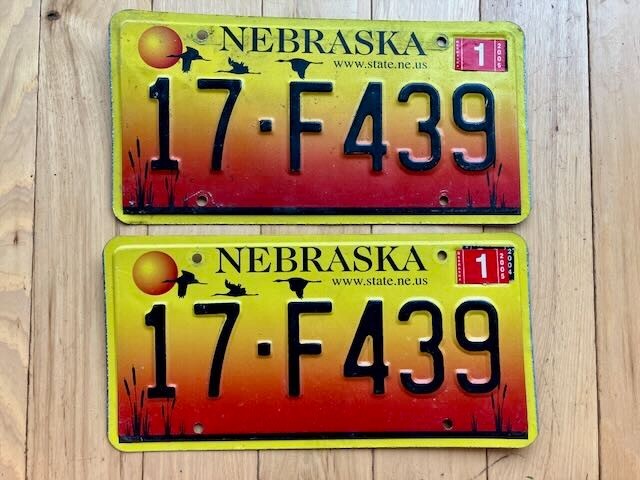 Pair of 2005 Nebraska License Plates