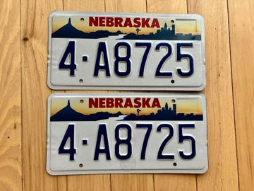 Pair of 1996 Nebraska License Plates