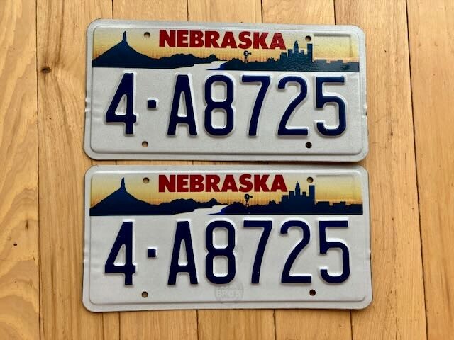 Pair of 1996 Nebraska License Plates