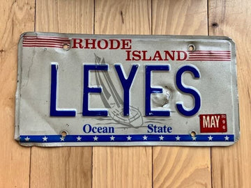 1996 Rhode Island Sail Boat Vanity License Plate