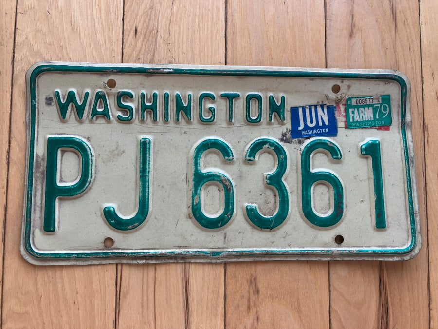 1979 Washington State Farm License Plate