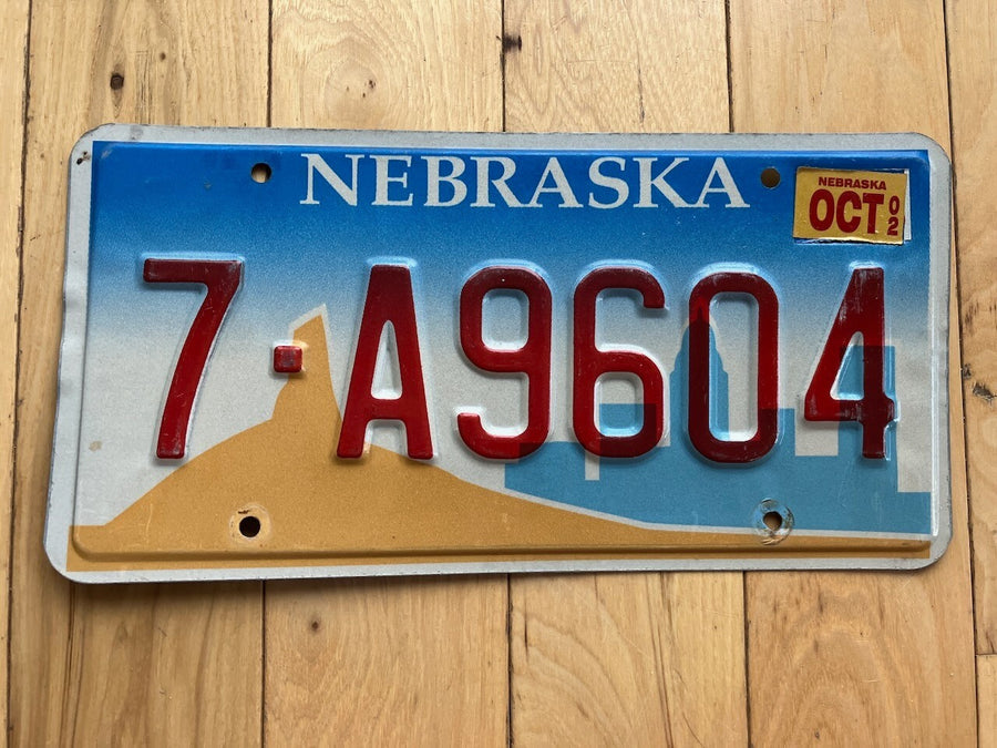 2002 Nebraska License Plate