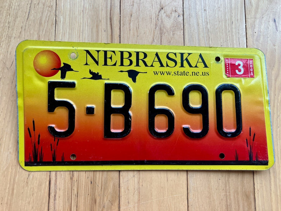 2005 Nebraska License Plate