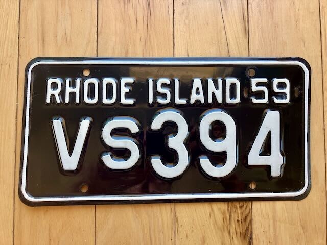 1959 Rhode Island License Plate
