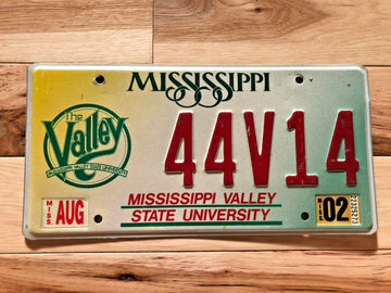 Mississippi Valley State University License Plate