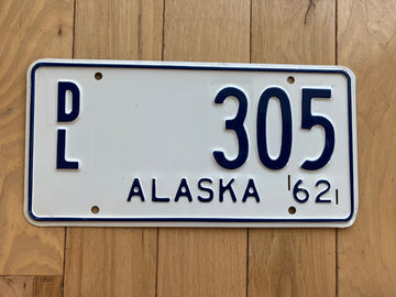 1962 Alaska Dealer License Plate