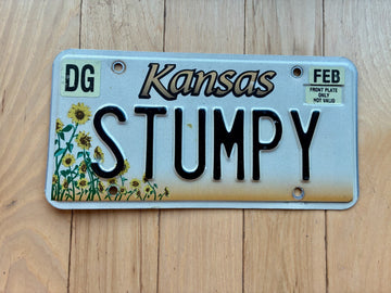 2005 Kansas Vanity License Plate - Stumpy