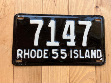 1955 Rhode Island License Plate