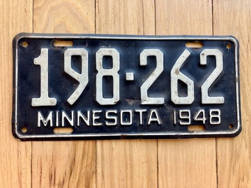1948 Minnesota License Plate