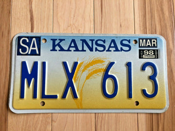 Kansas Wheat License Plate