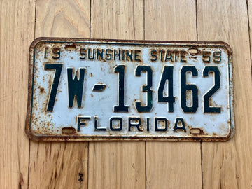 1959 Florida License Plate