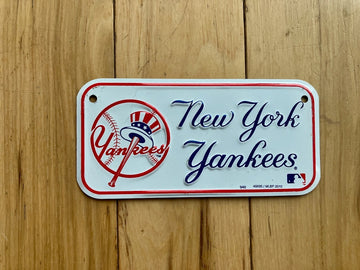 New York Yankees Novelty/Booster Motorcycle Size License Plate