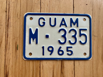 1965 Guam Motorcycle License Plate