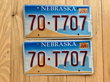 Pair of 2002 Nebraska License Plates