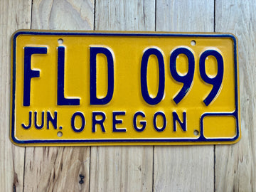 1974 Base Oregon License Plate