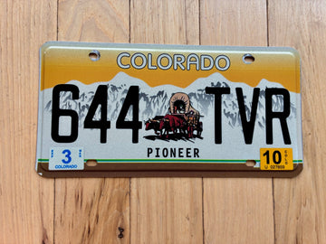 2010 Colorado Pioneer License Plate