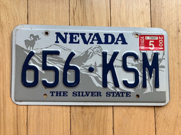 2001 Nevada License Plate