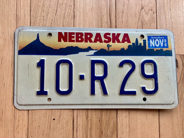 1996 Nebraska License Plate
