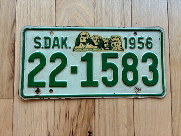 1956 South Dakota License Plate
