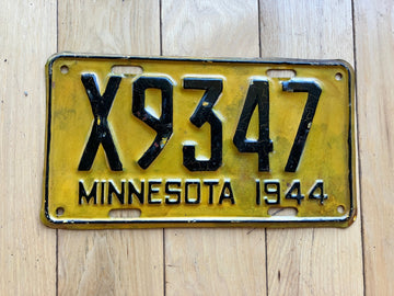 1944 Minnesota Truck License Plate