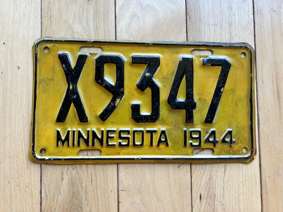 1944 Minnesota Truck License Plate