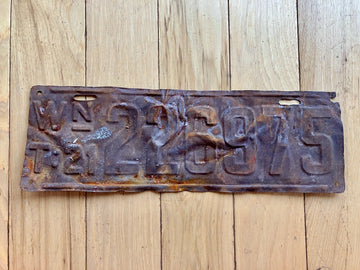 1921 Washington State Truck License Plate