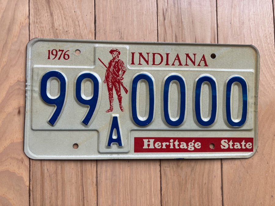 1976 Indiana Sample License Plate