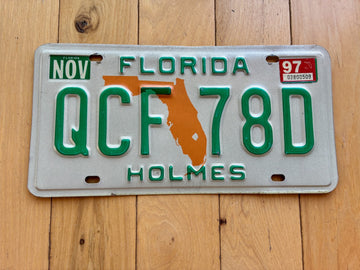 1997 Florida Holmes License Plate