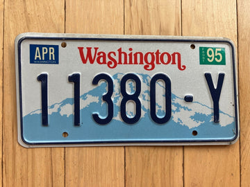 1995 Washington State Truck License Plate (Check With DOL First For YOM)