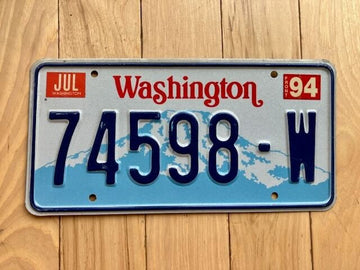 1994 Washington State Truck License Plate (Check With DOL First For YOM)