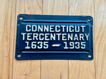 1935 Connecticut Tercentenary License Plate