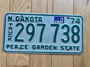 1979 North Dakota Truck License Plate
