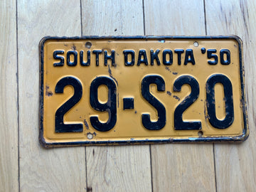 1950 South Dakota License Plate