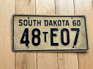 1960 South Dakota Truck License Plate